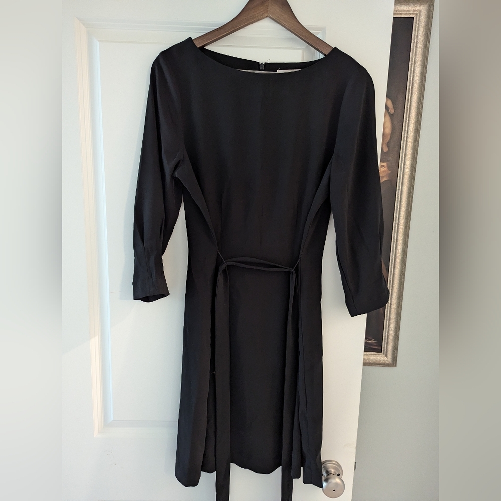 H&M Boat neck black dress